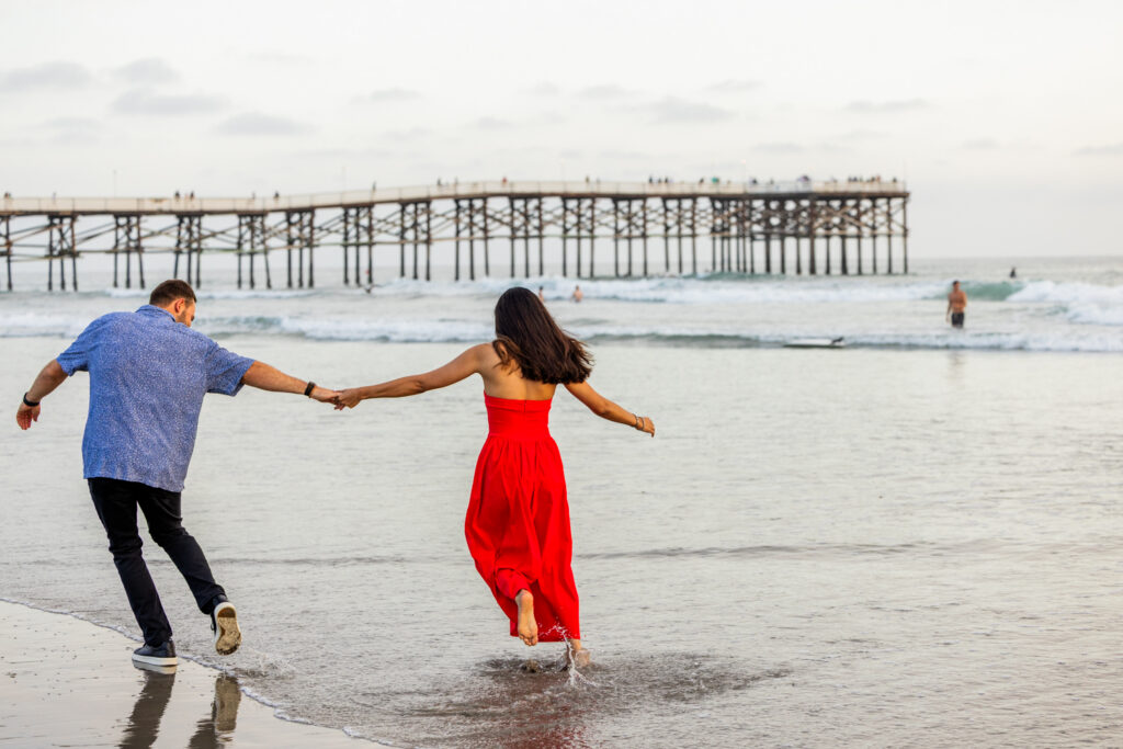 Pacific Beach Proposal Photographer: A Cross-Border Love Story at Crystal Pier pacific beach proposal photographer 9